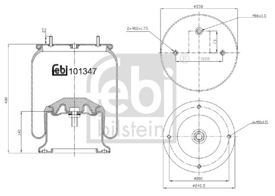 FEBI BILSTEIN 101347 Bellow, air suspension