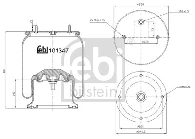 Bellow, air suspension FEBI BILSTEIN 101347