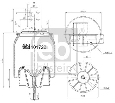 Bellow, air suspension FEBI BILSTEIN 101722