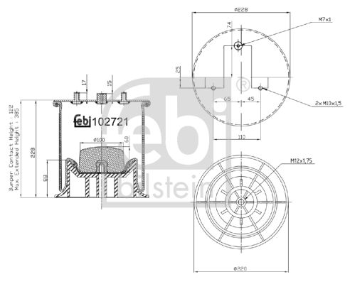 FEBI BILSTEIN 102721 Bellow, air suspension