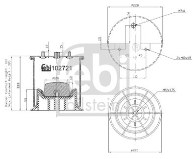 Bellow, air suspension FEBI BILSTEIN 102721