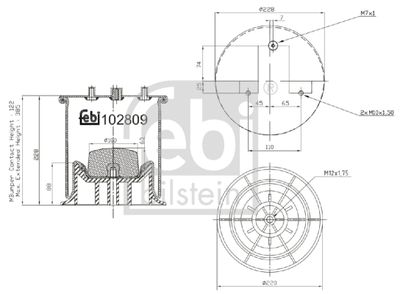 Bellow, air suspension FEBI BILSTEIN 102809
