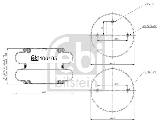 FEBI BILSTEIN 106105 Bellow, air suspension
