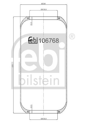 FEBI BILSTEIN 106768 Bellow, air suspension