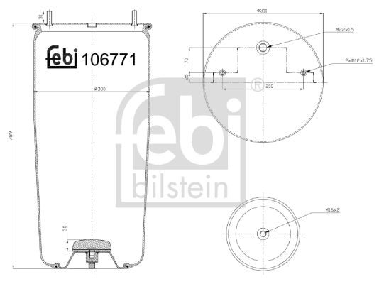 FEBI BILSTEIN 106771 Bellow, air suspension