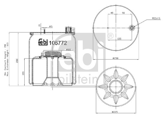 FEBI BILSTEIN 106772 Bellow, air suspension