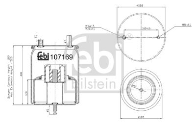 Bellow, air suspension FEBI BILSTEIN 107169