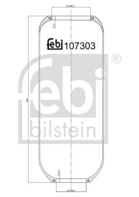 Bellow, air suspension FEBI BILSTEIN 107303