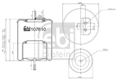 Bellow, air suspension FEBI BILSTEIN 107610