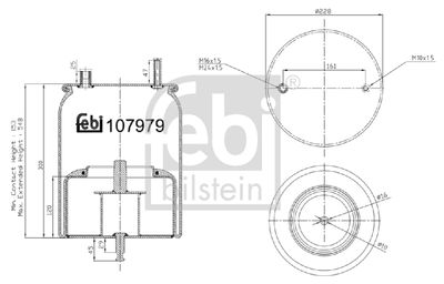 Bellow, air suspension FEBI BILSTEIN 107979