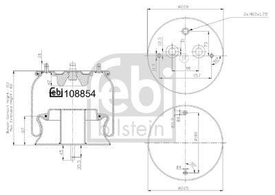 Bellow, air suspension FEBI BILSTEIN 108854