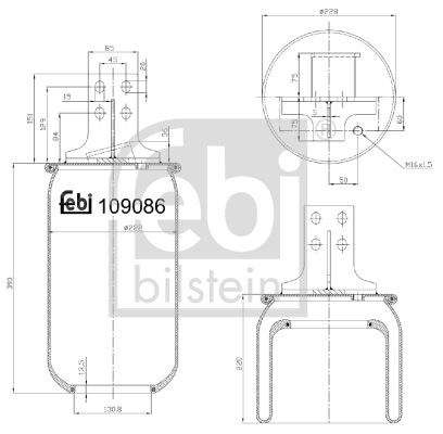 FEBI BILSTEIN 109086 Bellow, air suspension