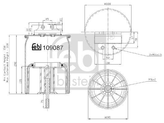 FEBI BILSTEIN 109087 Bellow, air suspension