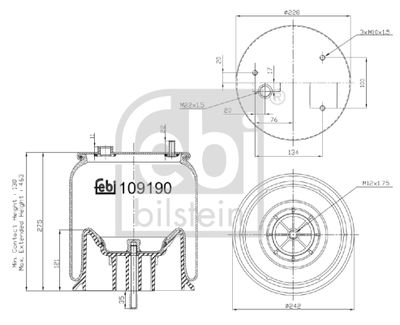 Bellow, air suspension FEBI BILSTEIN 109190
