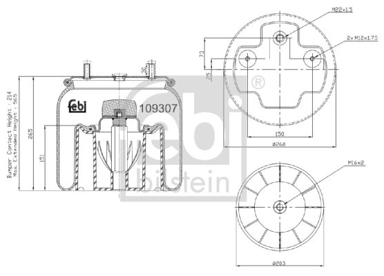 FEBI BILSTEIN 109307 Bellow, air suspension