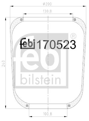 Bellow, air suspension FEBI BILSTEIN 170523
