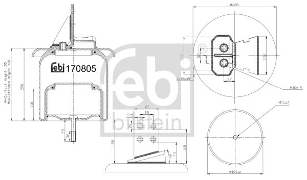 FEBI BILSTEIN 170805 Bellow, air suspension