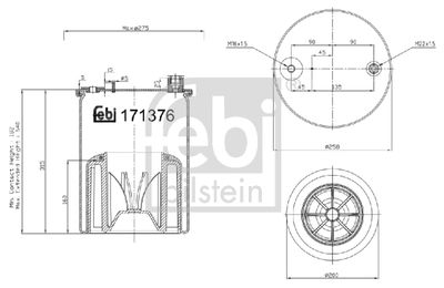 Bellow, air suspension FEBI BILSTEIN 171376