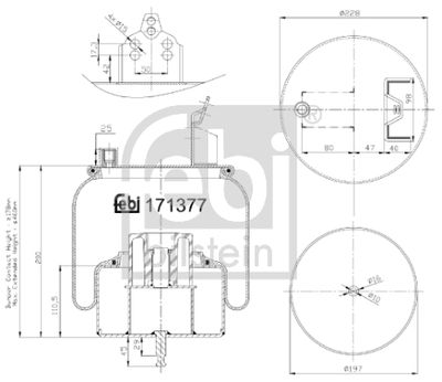 Bellow, air suspension FEBI BILSTEIN 171377