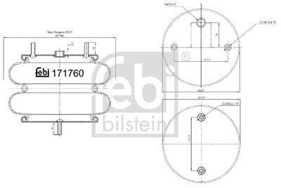 Bellow, air suspension FEBI BILSTEIN 171760