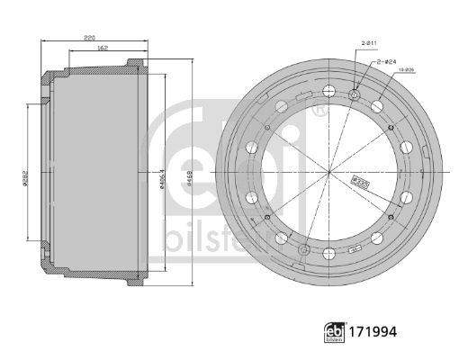 FEBI BILSTEIN 171994 Brake Drum