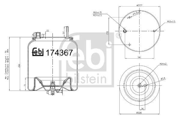 FEBI BILSTEIN 174367 Bellow, air suspension