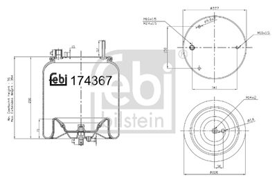 Bellow, air suspension FEBI BILSTEIN 174367