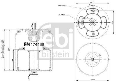 Bellow, air suspension FEBI BILSTEIN 174466