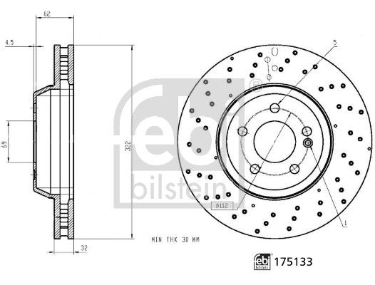 FEBI BILSTEIN 175133 Brake Disc