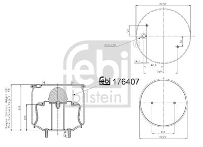Bellow, air suspension FEBI BILSTEIN 176407