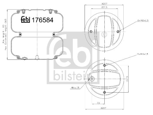 FEBI BILSTEIN 176581 Bellow, air suspension