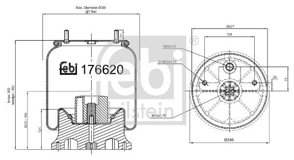FEBI BILSTEIN 176620 Bellow, air suspension
