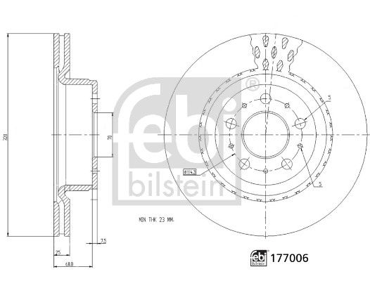 FEBI BILSTEIN 177006 Brake Disc