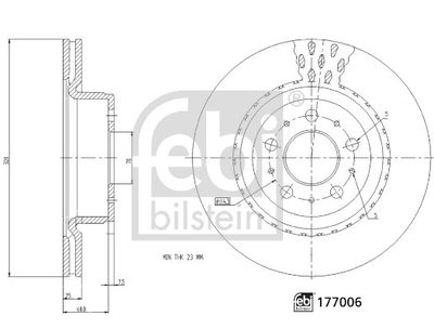 Brake Disc FEBI BILSTEIN 177006
