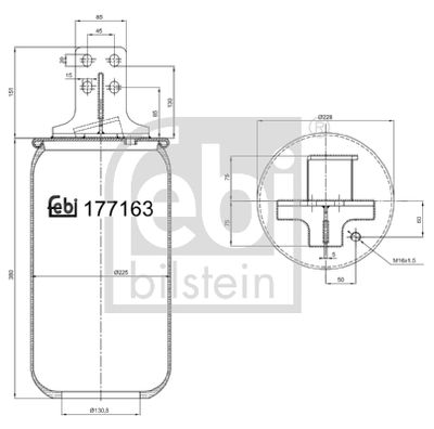 Bellow, air suspension FEBI BILSTEIN 177163
