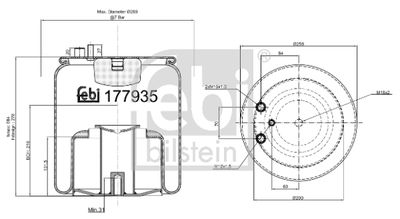 Bellow, air suspension FEBI BILSTEIN 177935