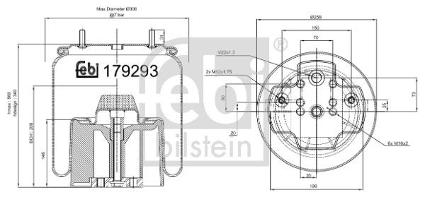 FEBI BILSTEIN 179293 Bellow, air suspension