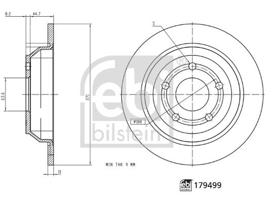FEBI BILSTEIN 179499 Brake Disc