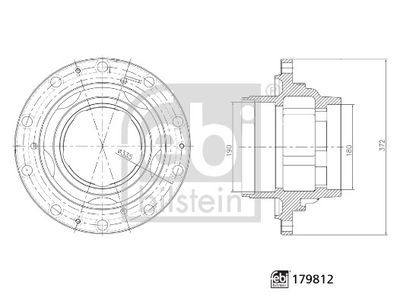 Wheel Hub FEBI BILSTEIN 179812