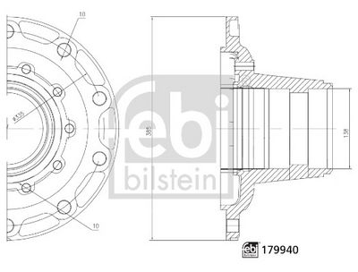 Wheel Hub FEBI BILSTEIN 179940