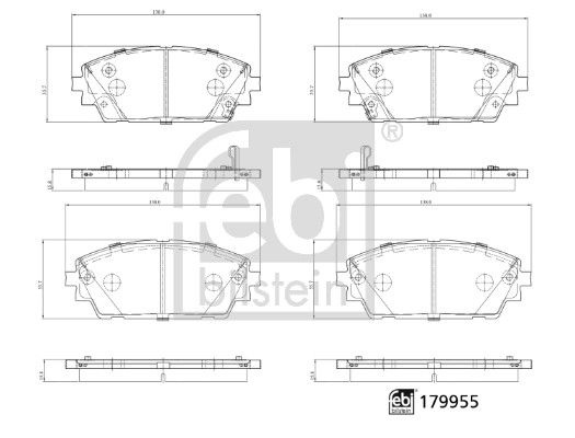 FEBI BILSTEIN 179955 Brake Pad Set, disc brake