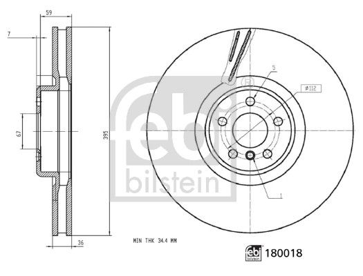 FEBI BILSTEIN 180018 Brake Disc