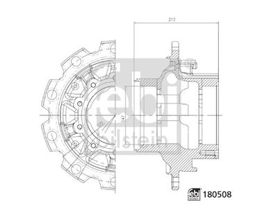 Wheel Hub FEBI BILSTEIN 180508