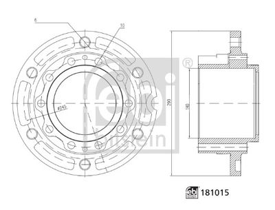 Wheel Hub FEBI BILSTEIN 181015