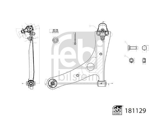 FEBI BILSTEIN 181129 Control/Trailing Arm, wheel suspension