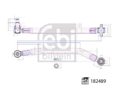 Control/Trailing Arm, wheel suspension FEBI BILSTEIN 182489