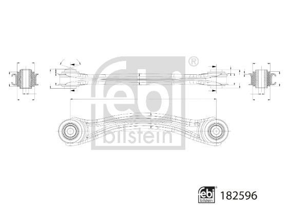 FEBI BILSTEIN 182596 Control/Trailing Arm, wheel suspension