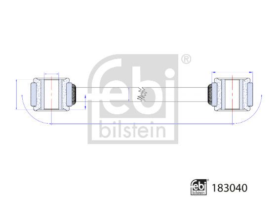 FEBI BILSTEIN 183040 Link/Coupling Rod, stabiliser bar
