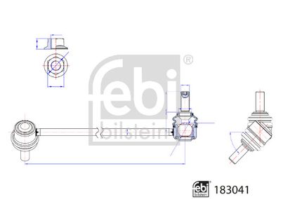 Link/Coupling Rod, stabiliser bar FEBI BILSTEIN 183041