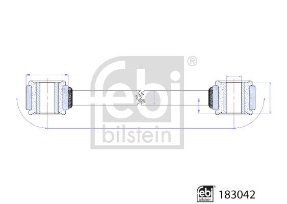 FEBI BILSTEIN 183042 Link/Coupling Rod, stabiliser bar